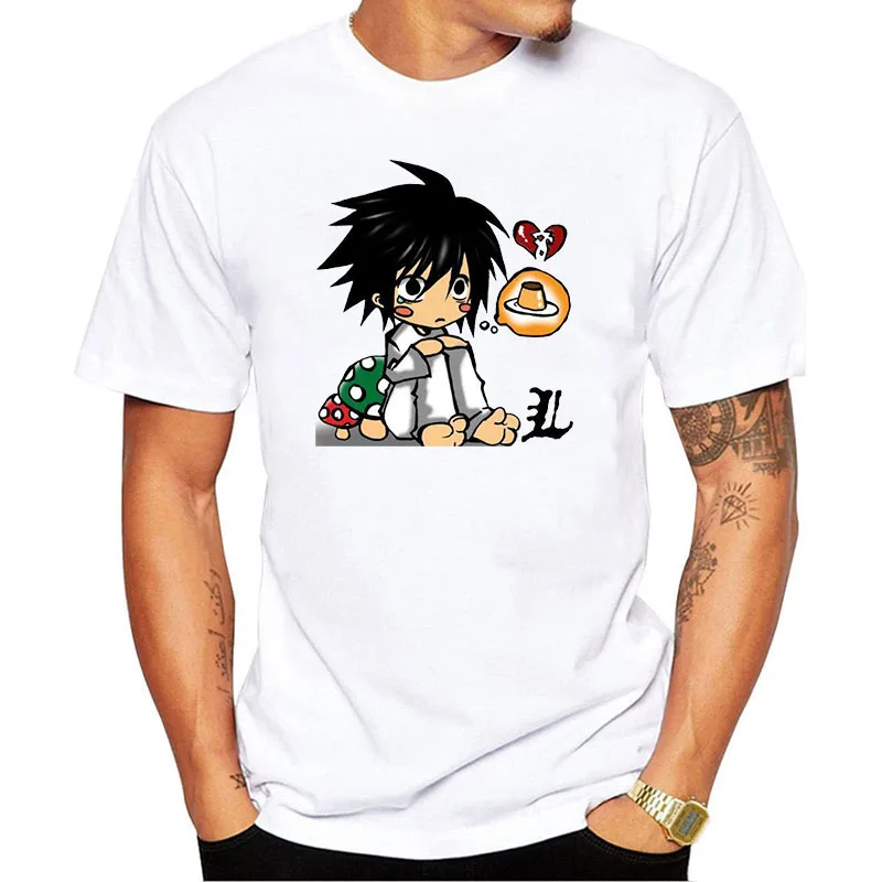 Death Note T Shirt Men Summer Short Sleeve Cool O Neck Breathable Print 