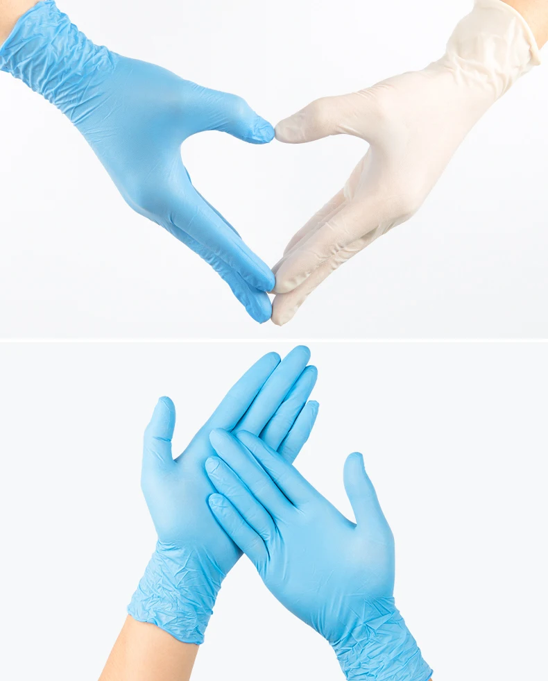 100 шт Кожаные Рабочие латексные одноразовые перчатки без аллергии без порошка
