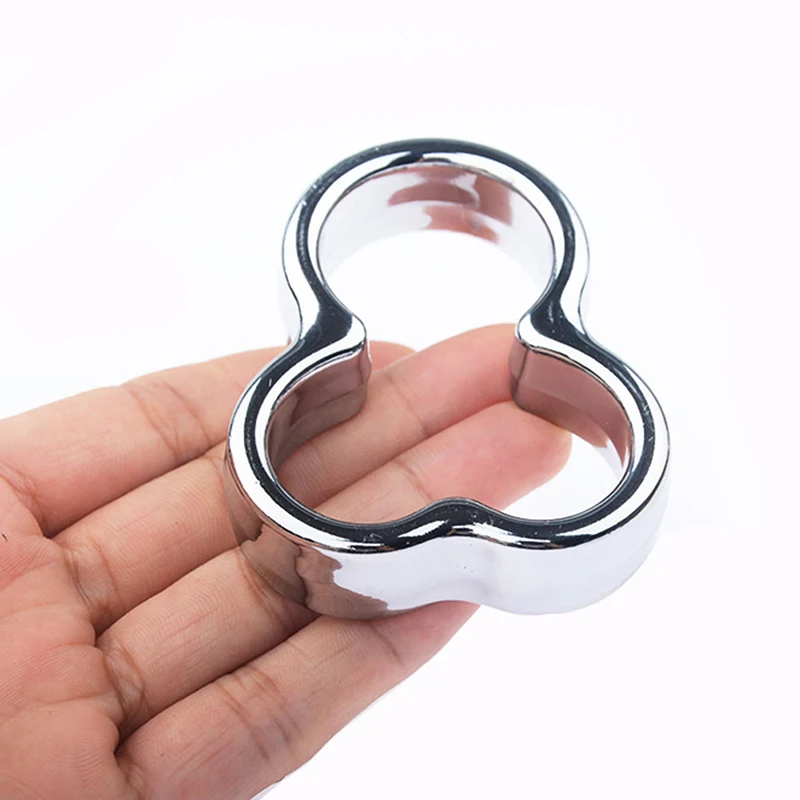 Magnetic metal scrotum pendant ball stretcher testis cock ring penis men sex care