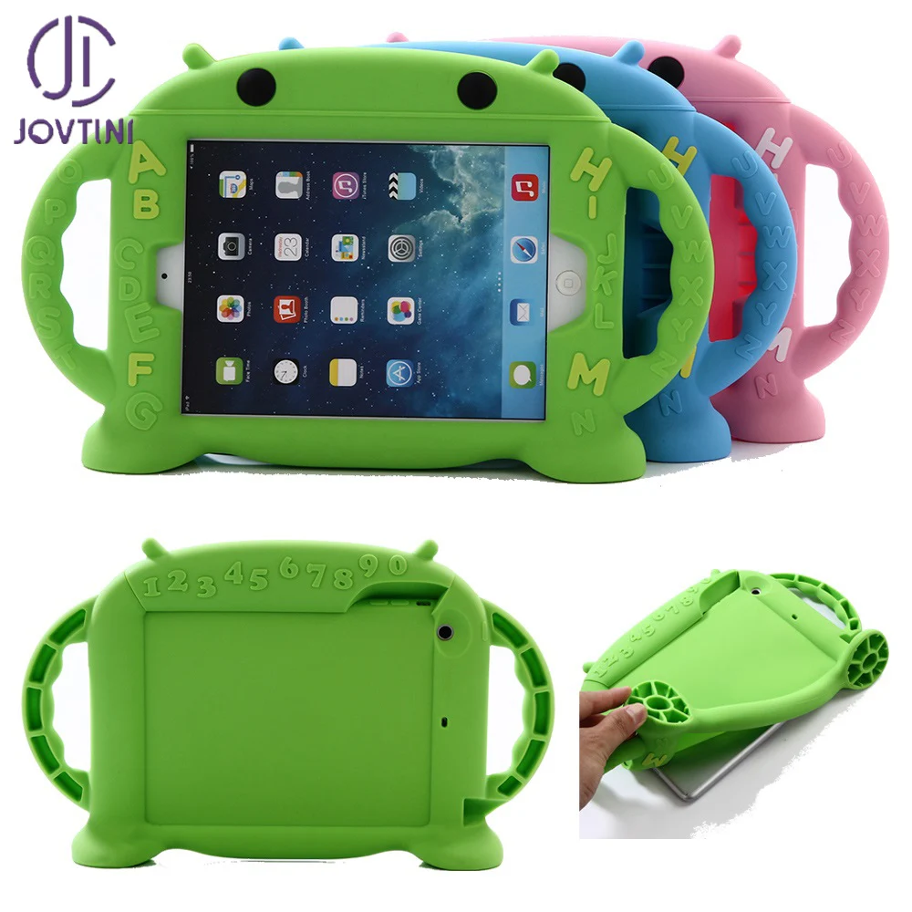 

Case For iPad Mini 1 / 2 / 3 / 4 Kids Safe Shockproof Tablet Cover Medical Grade Silicon Cartoon For iPad mini 1 2 3 4 Case