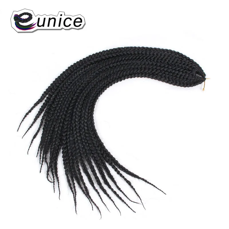 Eunice Hair 1" 24" дюйма 100 г/шт. синтетический Омбре плетение волос Плетение Парик Косы наращивание волос черный фиолетовый ошибка - Цвет: # 1B