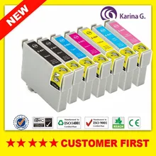 7 шт. замена картриджа для T0821 T0822 T0823 T0824 T0825 T0826 костюм для Epson R270 R390 T50 TX720 TX700 TX710W TX810FW