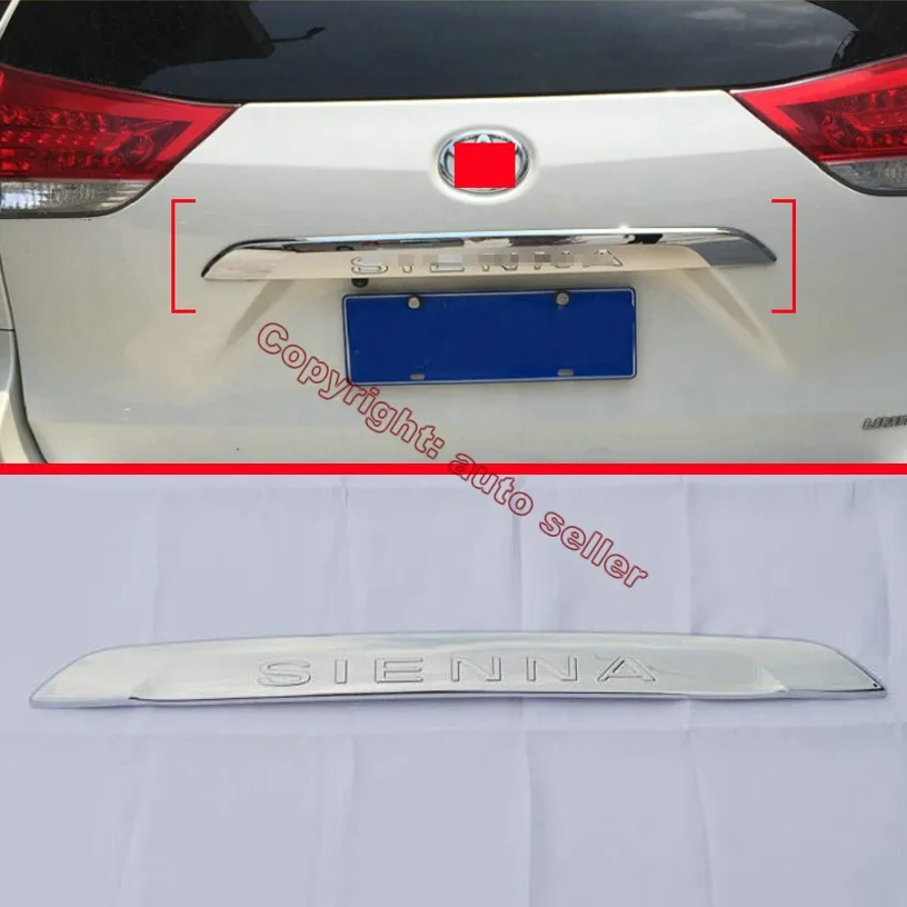 

Хромированная крышка багажника из АБС-пластика для Toyota Sienna 2015 2016 2017