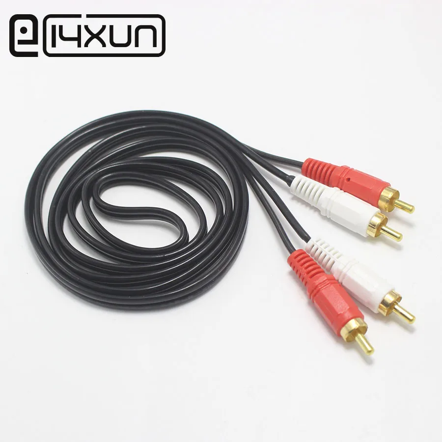 1pcs RCA Male to Plug 2 lotus Audio Cable Connector 1.5m / 3m Extension Cord AUX for Mp3 Pod Phone TV Receiver | Обустройство дома