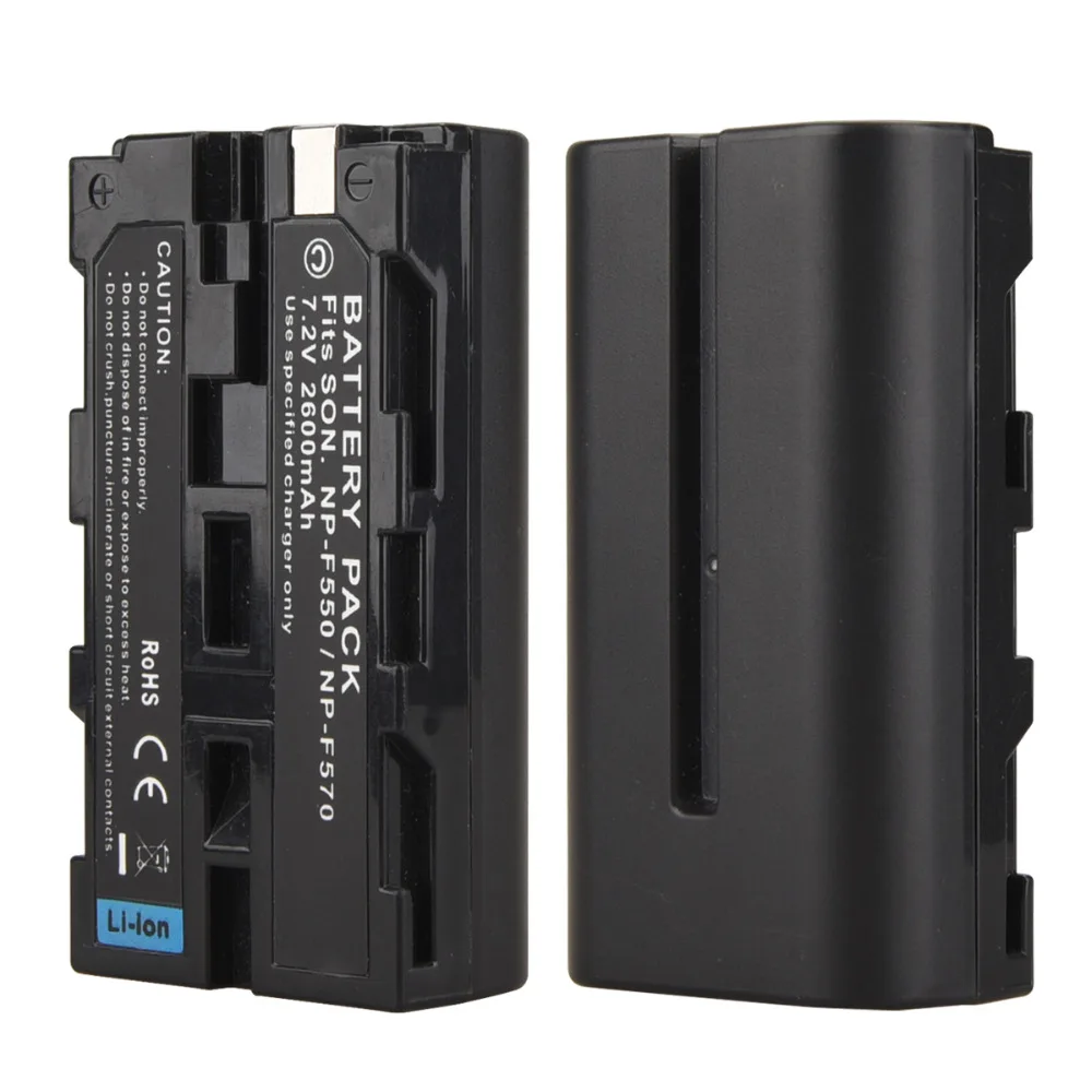 7,2 V 2600mah для sony NP F550 F570 NP-F550 NP-F570 перезаряжаемая цифровая батарея для камеры литий-ионные аккумуляторы запасная батарея