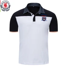 Fredd Marshall брендовая одежда Новая повседневная однотонная мужская рубашка поло с коротким рукавом из хлопка высокого качества Мужская рубашка поло FM031