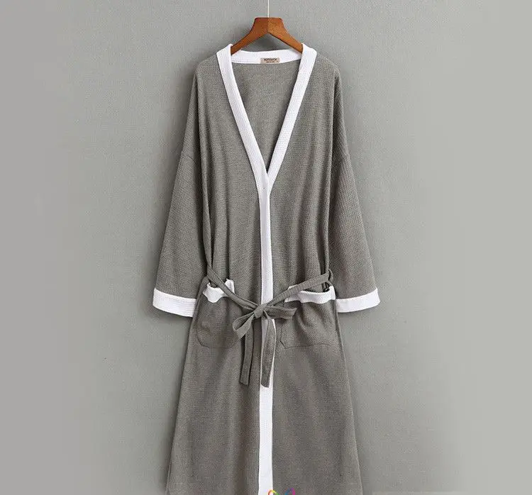 Мужской хлопковый Халат с V образным вырезом весна 050502|cotton bathrobe men|robe malebathrobe men |
