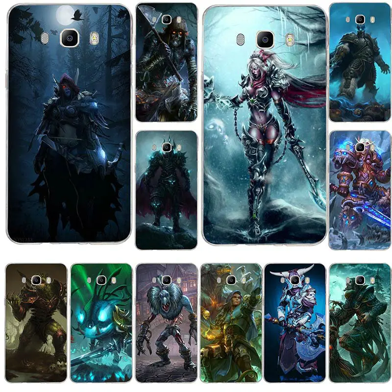 

Soft TPU Silicone Mobile Phone Case For Samsung A5 A3 A7 J1 J2 J3 J5 J7 2017 2016 Cases Cover Coque Games Lich King Stormrage