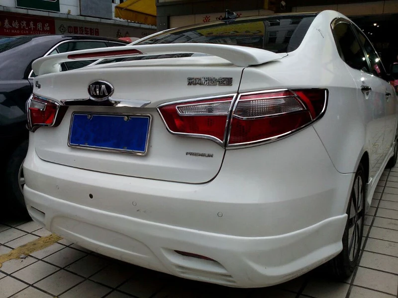 Спойлер для Kia RIO K2 2012 2015 спойлер с подсветкой из высококачественного АБС