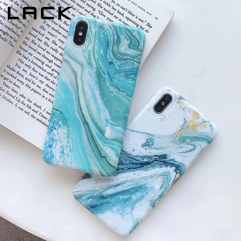 Чехол LACK с абстрактным рисунком под мрамор для iphone XS Max чехол X XR 6 6S 7 8 Plus задняя