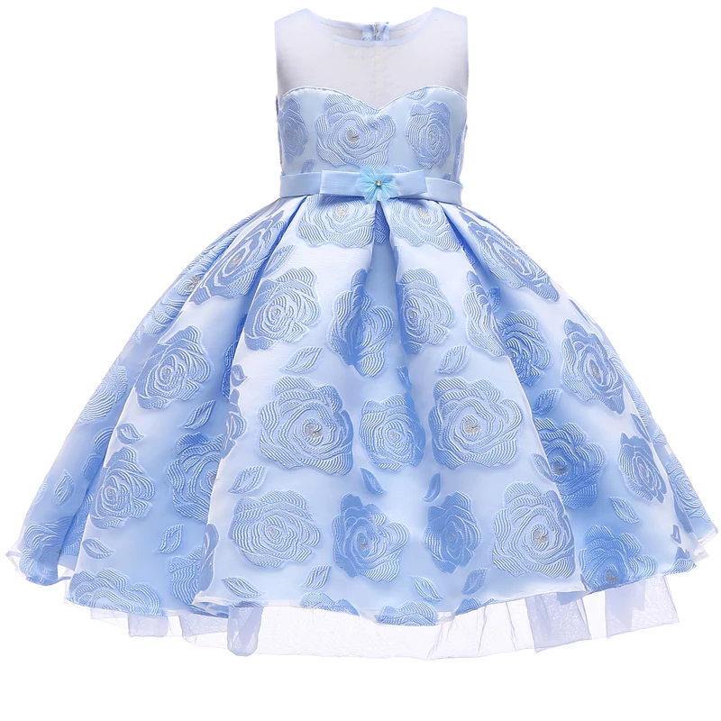 

2018 Flowers Girls Dress Princess Dress Party Clothes Wedding Costume Christmas Dress Kids Dresses For Girls Clothing 2 10 Year