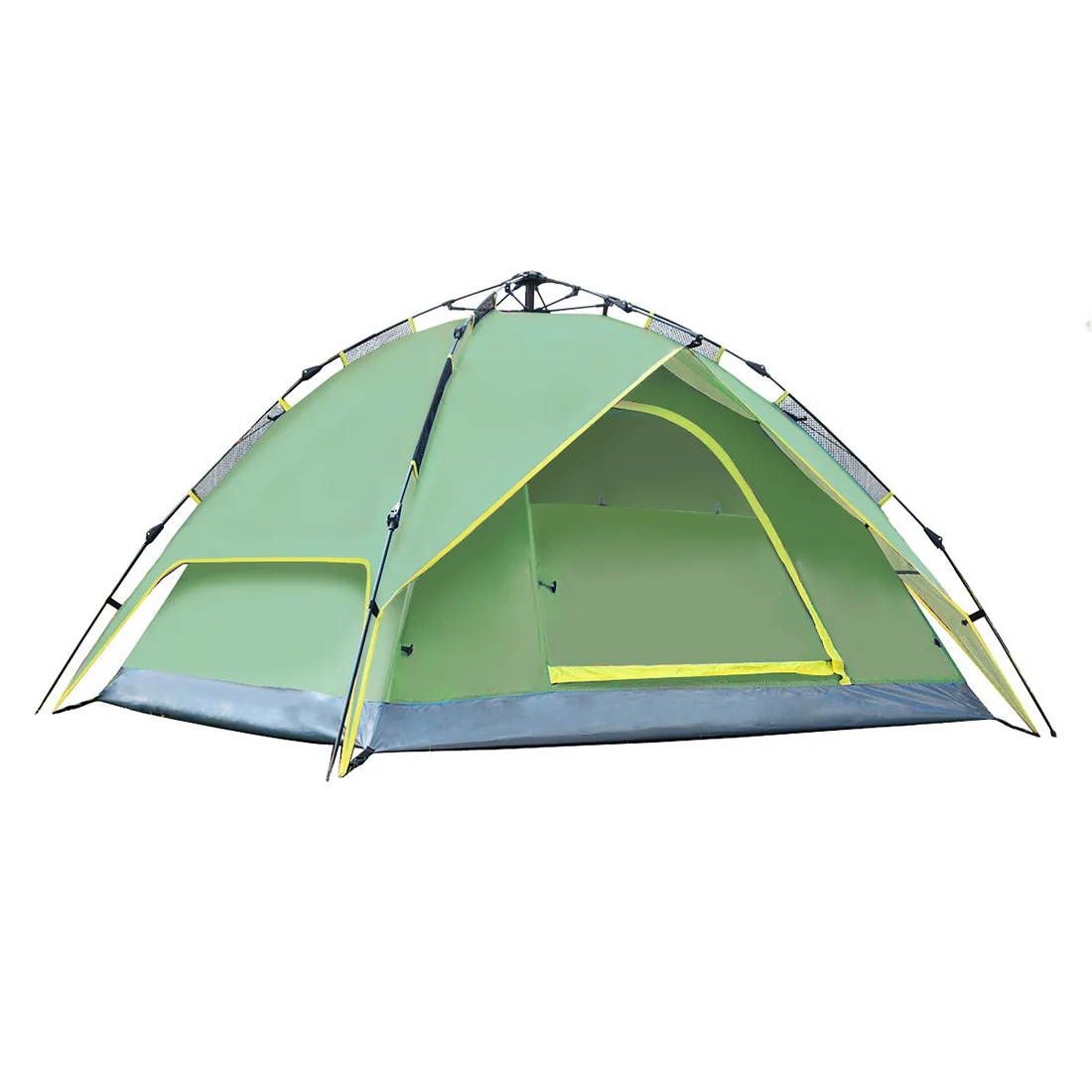 

Aotu Three In One 3 - 4 People Outdoor Folding Waterproof Tent Free Automatic Camping Building Army Green