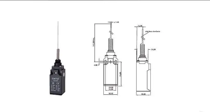 4 шт./лот высокое качество CNTD CLS-161 воблый рычаг Концевой переключатель/микро переключатель Ui 380V Ith 10A, экономичный и пластиковый тип