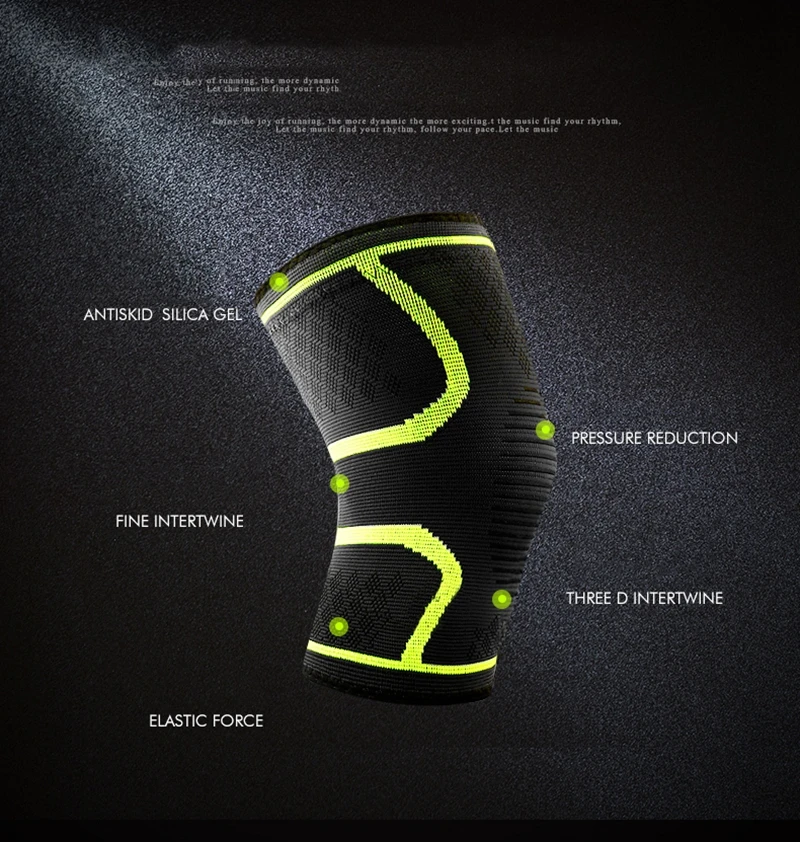 1PCS Breathable Basketball Football Sport Safety Kneepad Volleyball Knee Pads Training Elastic Knee Support Knee Protect (14)