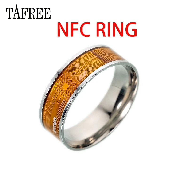 TAFREE NFC смарт-кольцо многогранное титановое и нержавеющая сталь мужские и женские умные кольца на палец ювелирные изделия IC/ID/NFC RI03