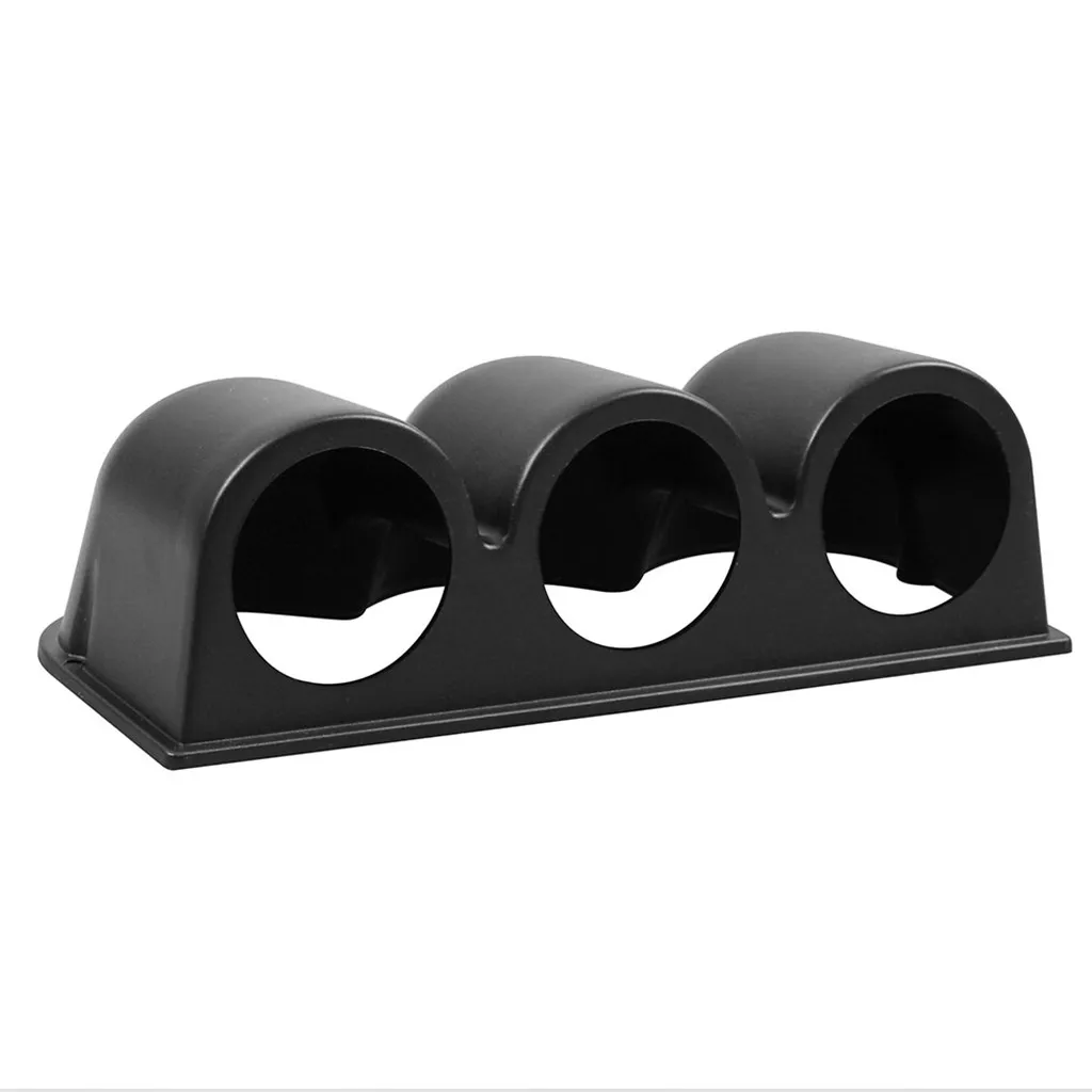 Universal Car Black 2/" 52mm 3 Triple Hole Dash Gauge Pod Mount Holder ABS Sales
