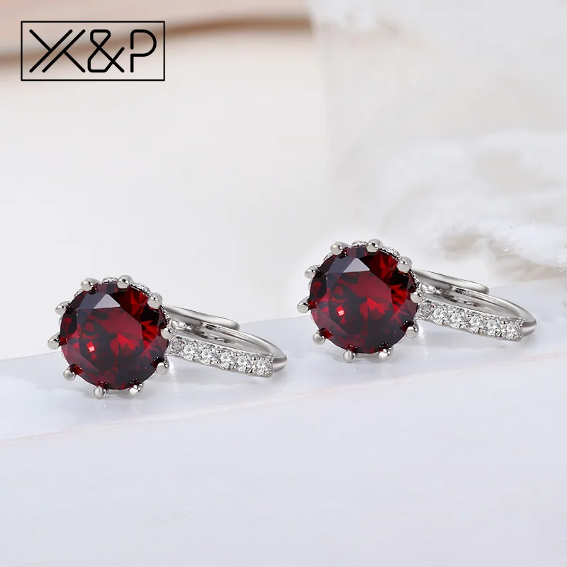 Женские серьги гвоздики в виде цветка X & P модные Очаровательные Круглые с