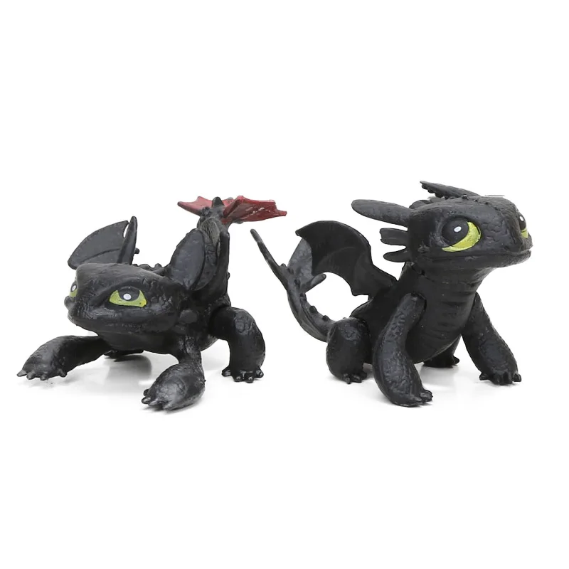 2019 Toothless Night Fury 4cm How to Train Your Dragon 3 Figures Toys ...