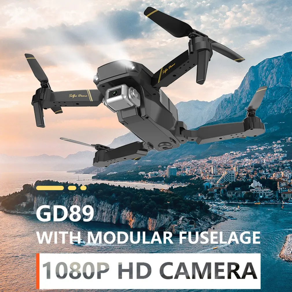 

GD89 WIFI FPV with 480P/1080P HD Camera 15 Minutes Flight Time Altitude Hold Mode Foldable Arm RC Drone Aircraft VS E58 MAVIC 2