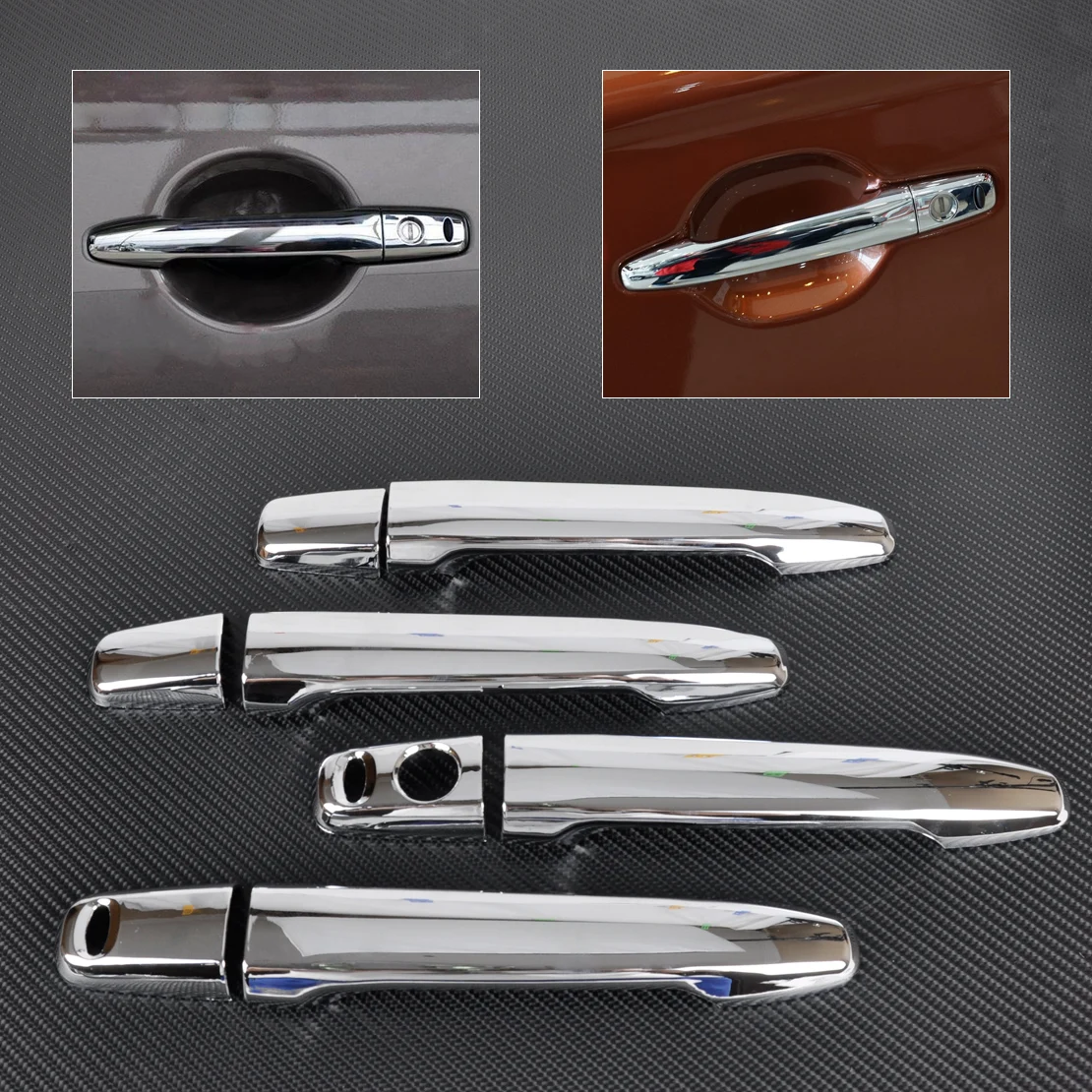 Buy DWCX 8Pcs Chrome Door Handle Cover Decoration with