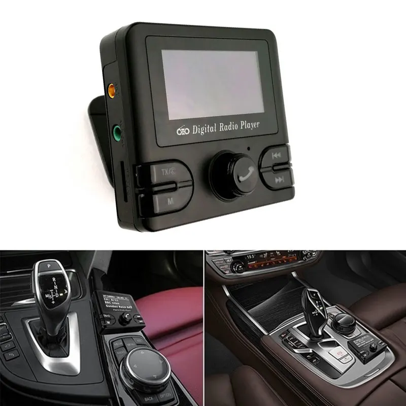 

VEHEMO Bluetooth LCD Car DAB Car FM Transmitter Digital Display Car Tuner Hand-Free Car Radio Adapter MP3 Player TF Card Player