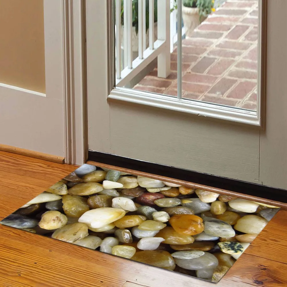 Indoor Porch Stone Door Mat Non Slip Doormats Area Rugs and Carpets
