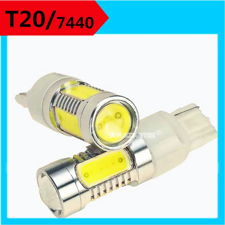 2X T20 W21W 7440 led 7.5W xenon white T20 led reverse backup