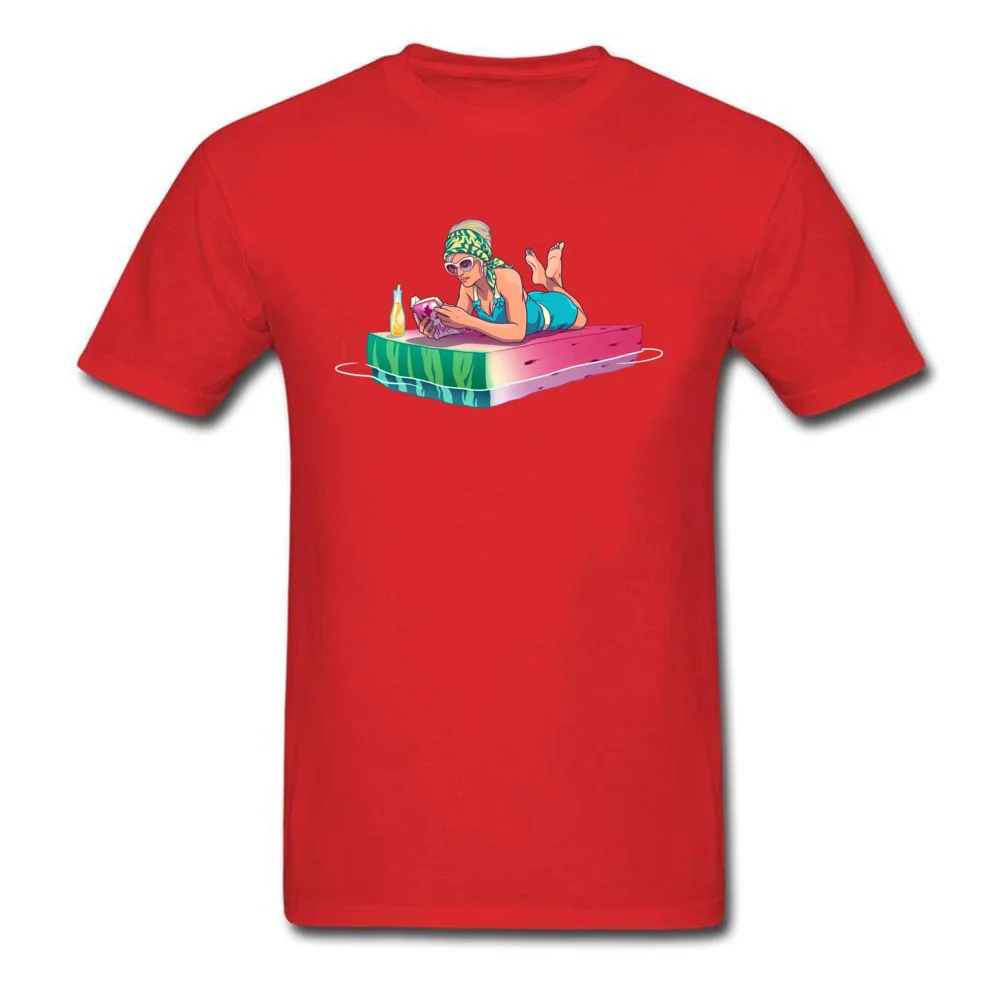 Watermelon T Shirt Family Short Sleeve Fitted Round Collar All Cotton Tops Shirts Unique Tshirts for Men NEW YEAR DAY Watermelon red