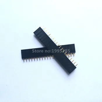 

100pcs 1x20 20PIN Single Row Straight Female Pin Header Connector 2.54MM 1*20P