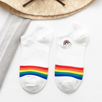 Bright-Sunny-Cotton-Rainbow-Bridge-Women-Ankle-Socks-Fashion-Lovely-Embroidery-Colorful-Socks-High-Quality-Spring(6)