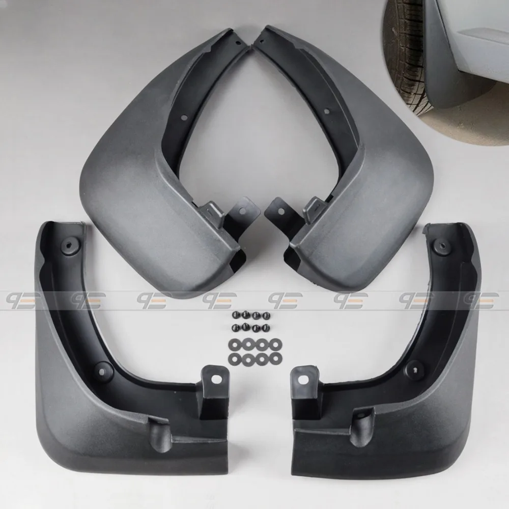 

DWCX New Hot Mud Flaps Splash Guards Mudguard Mudflaps Fenders 4 PCS Black Fit For KIA Sportage 2005 2006 2007 2008 2009 2010