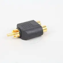 RCA Джек Y сплиттер AV Аудио Видео адаптер 1 штекер в 2 Женский конвертер