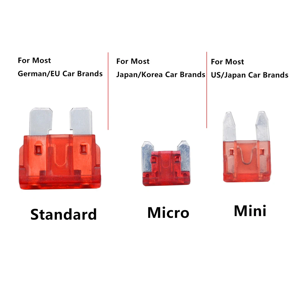 Mini Size MICRO Car Auto Blade Fuse 50pcs/lot car fuses kit