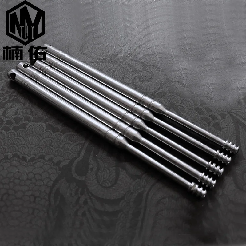 

EDC Outdoor Pocket Tool Stainless Steel Spiral Safety Ear Pick Ear Spoon Pendant Buckle