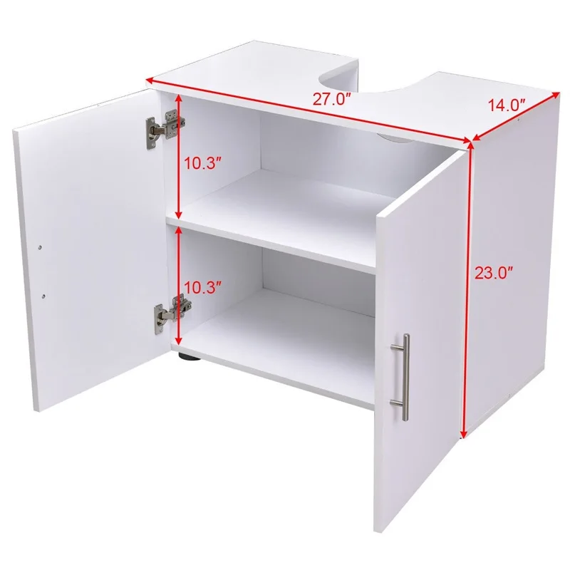 عالية الجودة PB مجلس غير التمثال تحت بالوعة الحمام تخزين الغرور متجمد سطح لامع نمط 2 الداخلية رفوف HW56375