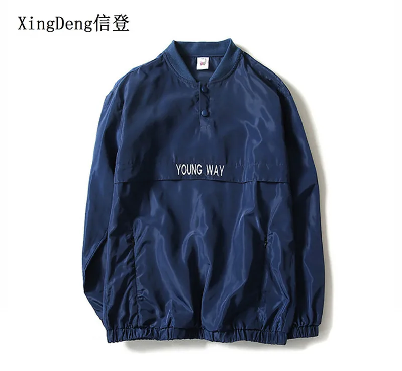 XingDeng الأزياء واقية منفذها سترة الرجال المد العلامة التجارية قبالة جديد عاكسة سترة كبيرة حجم 4XL chaqueta هومبر