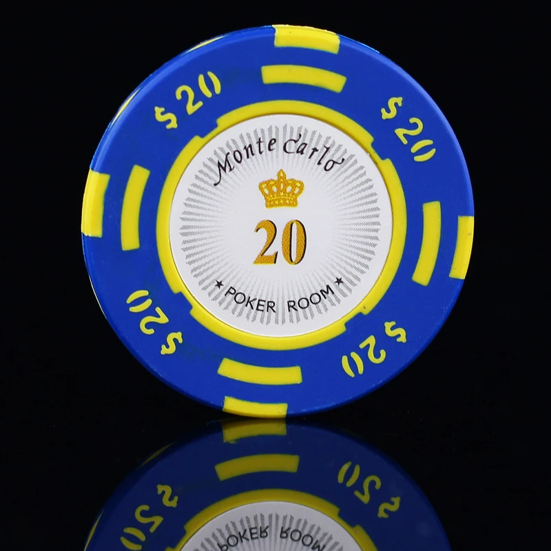 Ceramic Poker Chips 14g Set Clay Casino Coins 40mm Coin Poker Chips