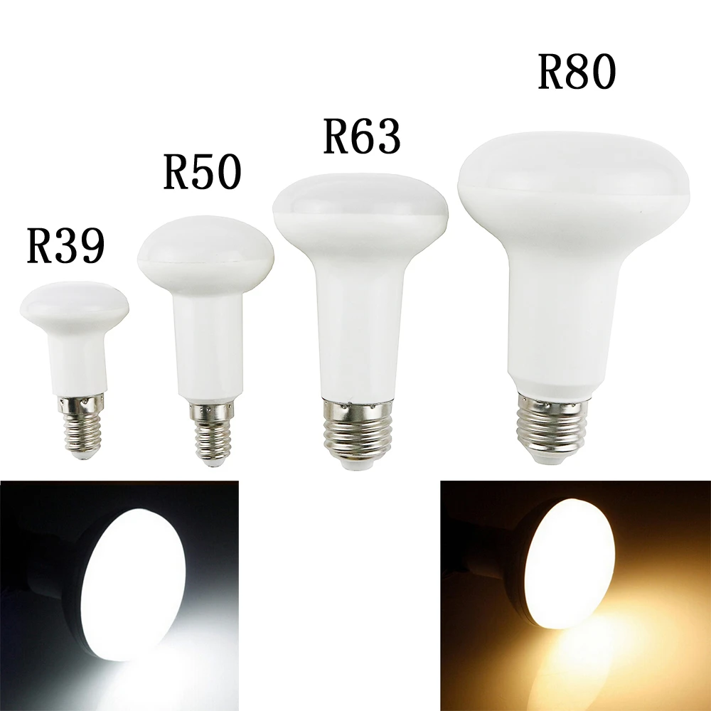 R39 R50 R63 R80 LED Lamp Replacement Bulb Reflector Light E27 E14 Screw 20D0 