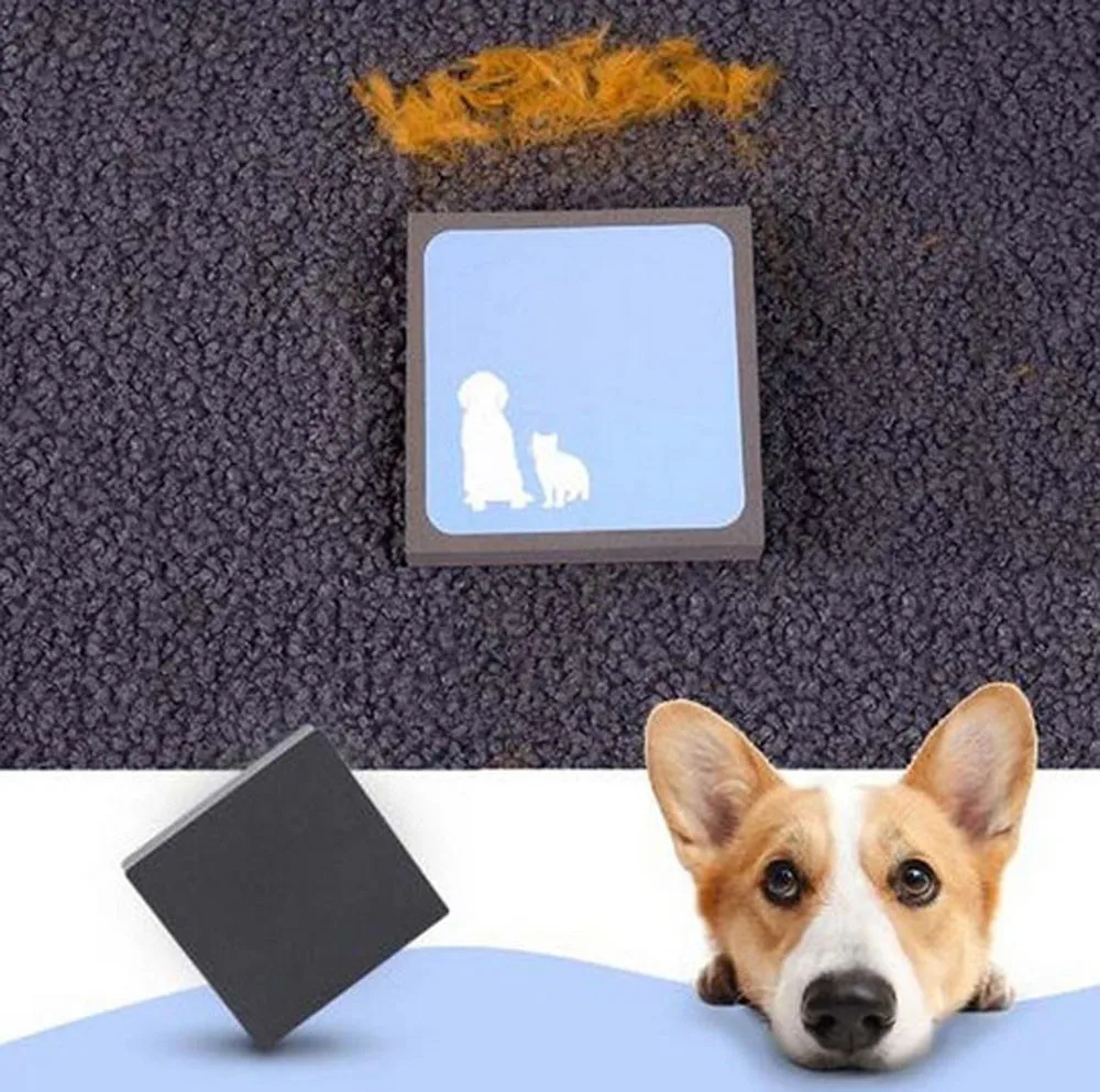 

Pet Dog Cat Fur Cleaning Sweep Foam Sofa Carpet Dog Cat Hair Remover Beding Litter Car Easy Cleaner for Small Big Dogs #A