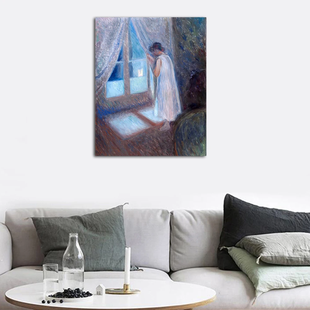 

European Woman Prayer Portrait Vintage Poster Canvas Oil Painting Decorative Wall Artwork for Home Wedding Decor No Frame