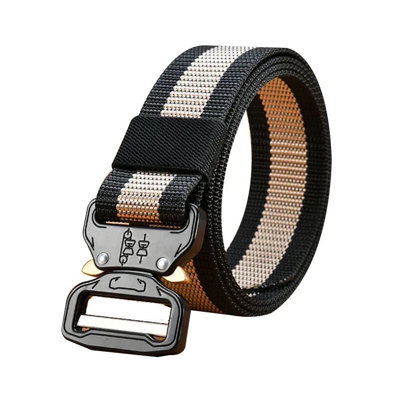 

Waist Support Tactical Belt Quickdrying Automatic Buckle Polyester Adjustable Tactical Hunting Waistband Outdoor Protection Belt