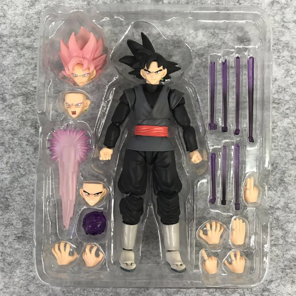 

S.H.Figuarts SHF Dragon ball Z DBZ Black Rose Goku PVC Figure Brinquedos Dolls Toys Figurals