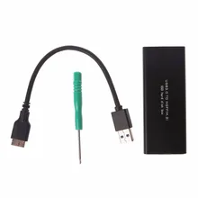 USB 3,0 для M.2 SSD чехол для жесткого диска высокоскоростной ящик для мобильного диска черный с поддержкой функции UASP
