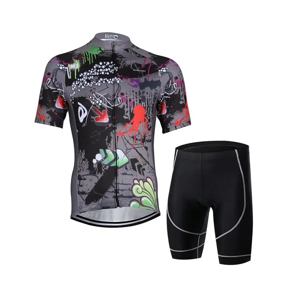 

New Bike Cycling Jersey Clothing Polyester Windproof Cyclisme Riding Set Short jerseys Factory-Direct-Clothing