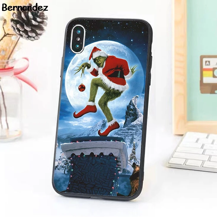 Чехол из ТПУ для iPhone 5 5s SE 6 6s 7 8 plus X XR Xs Max Рождественский дизайн |