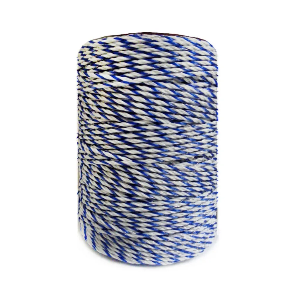 Electric Fence Poly Wire White Blue Poly wire with Steel Wire Poly Rope