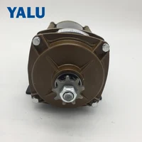 YALU 24V 500W Thermostatic control Planetary Geared Electric Seeder Pump Dragon Fiberglass boat Driver Engine Brush DC Motor 4