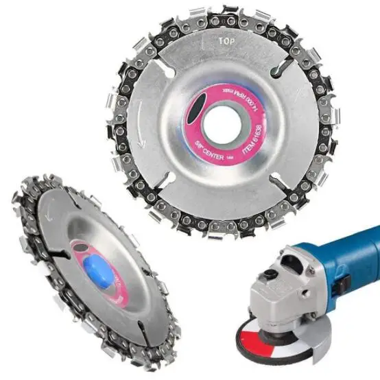 

Wood Plastics 4 Inch 22 Tooth Grinder Disc Fine Chain Saw 4 Inch Angle Carving Culpting For 100/115 Angle Grinder