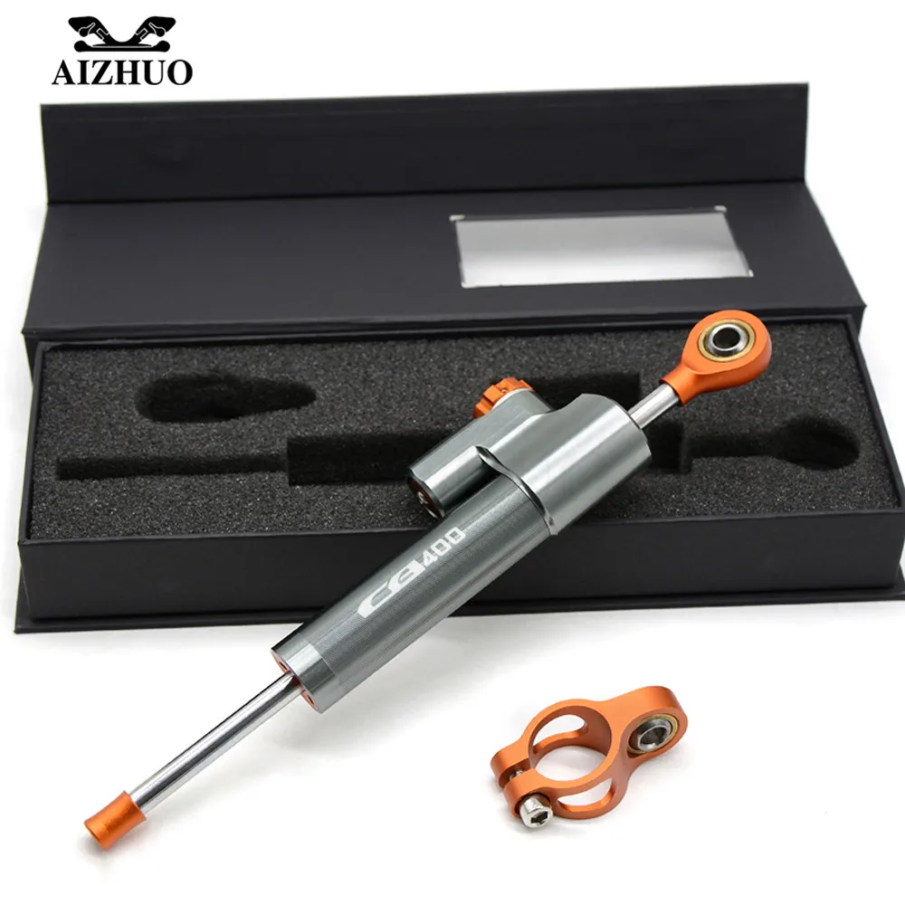 

CNC Aluminum Motorcycle Steering Damper Stabilize Safety Control For honda CB400 CB 400 CB599 CB 599 WITH CB400 CB599