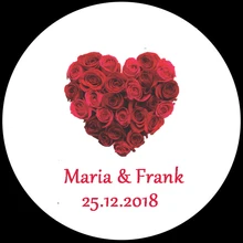 100 шт. персонализированные свадебные наклейки пользовательские конфеты наклейки Свадьба Обручальное летие вечерние сувениры этикетки поставок Boda